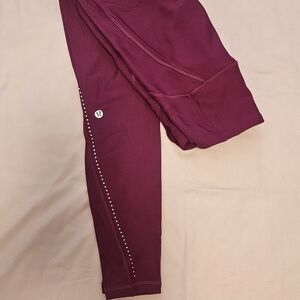 lululemon athletica Burgundy Track Pants